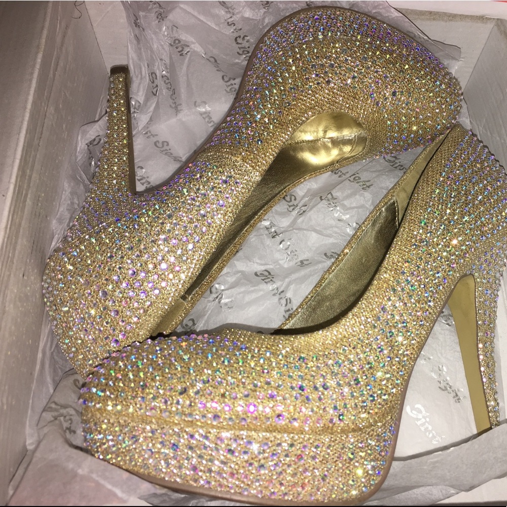Cute Gold Heels